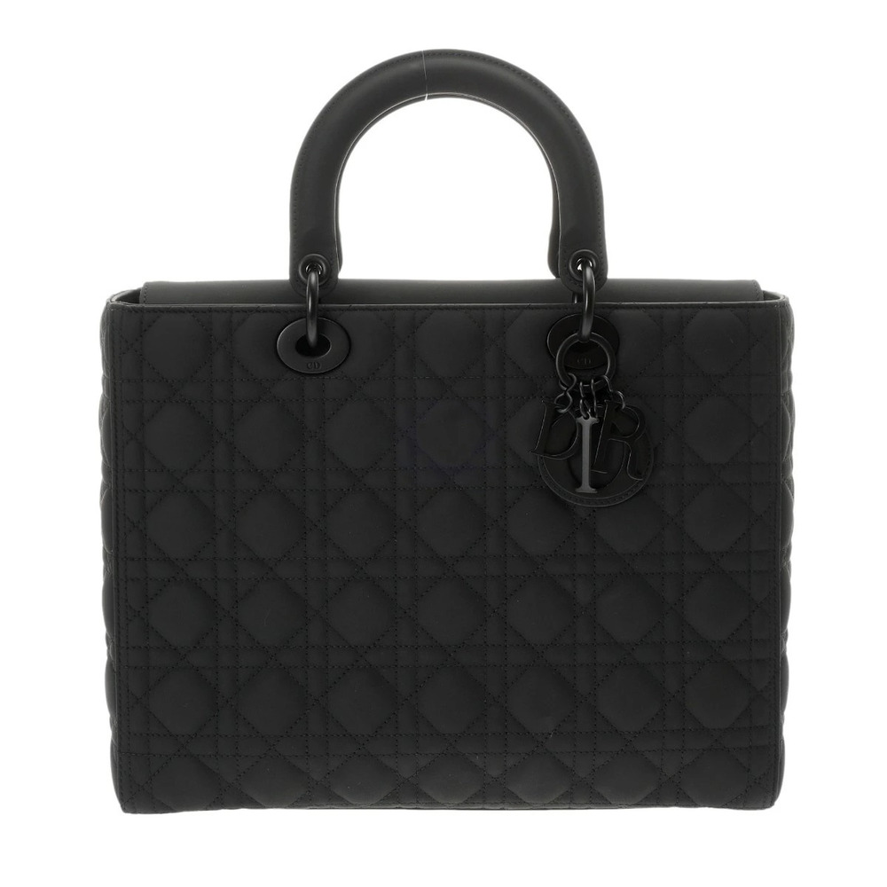 CHRISTIAN DIOR Lady Black Ultra Matte Calf Handbag
